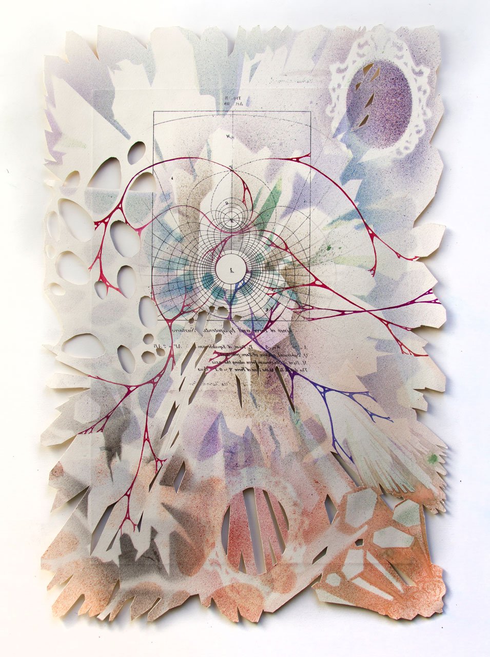 Utopie Elettriche, work on cut paper