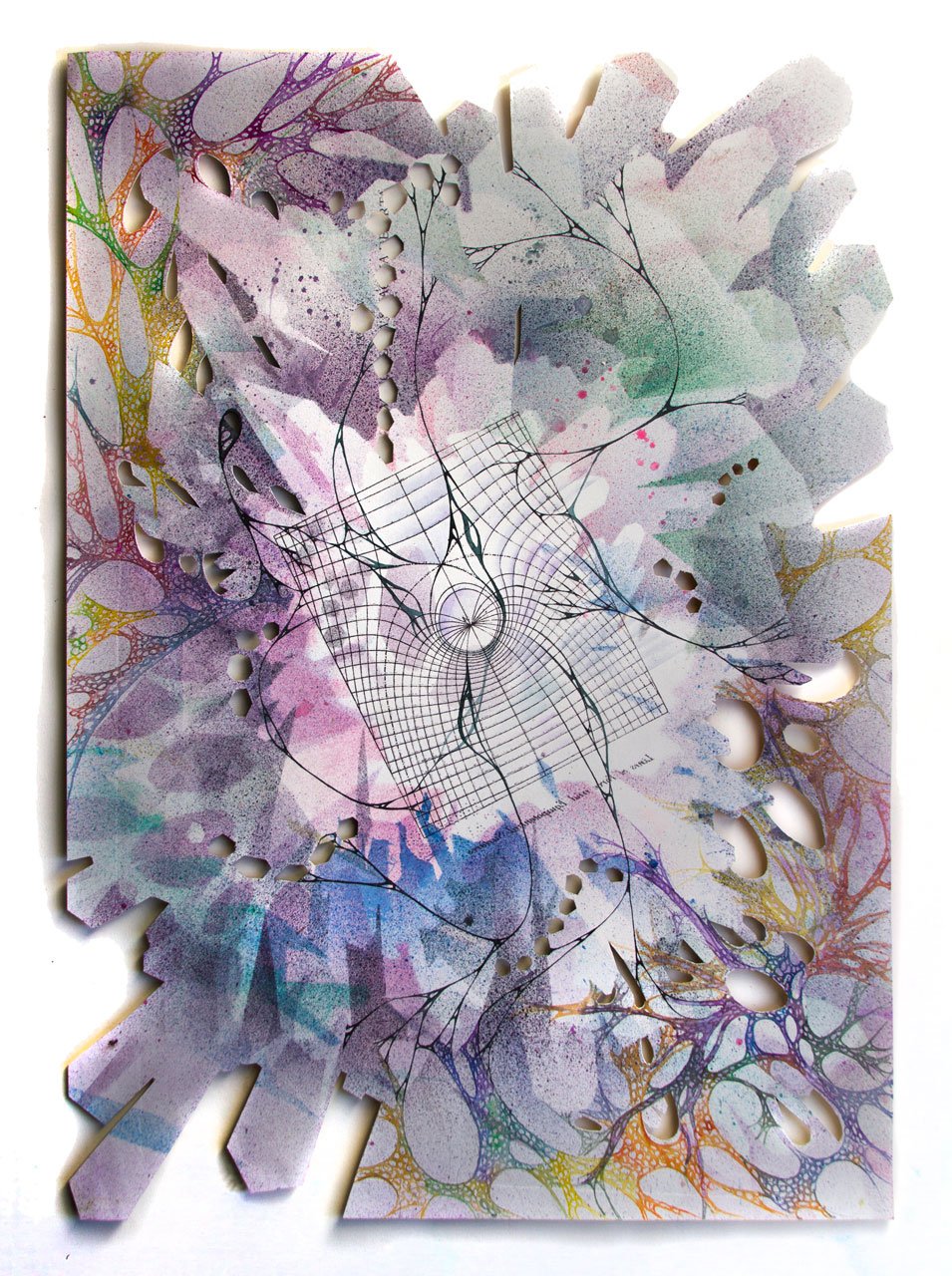 Utopie Elettriche, work on cut paper