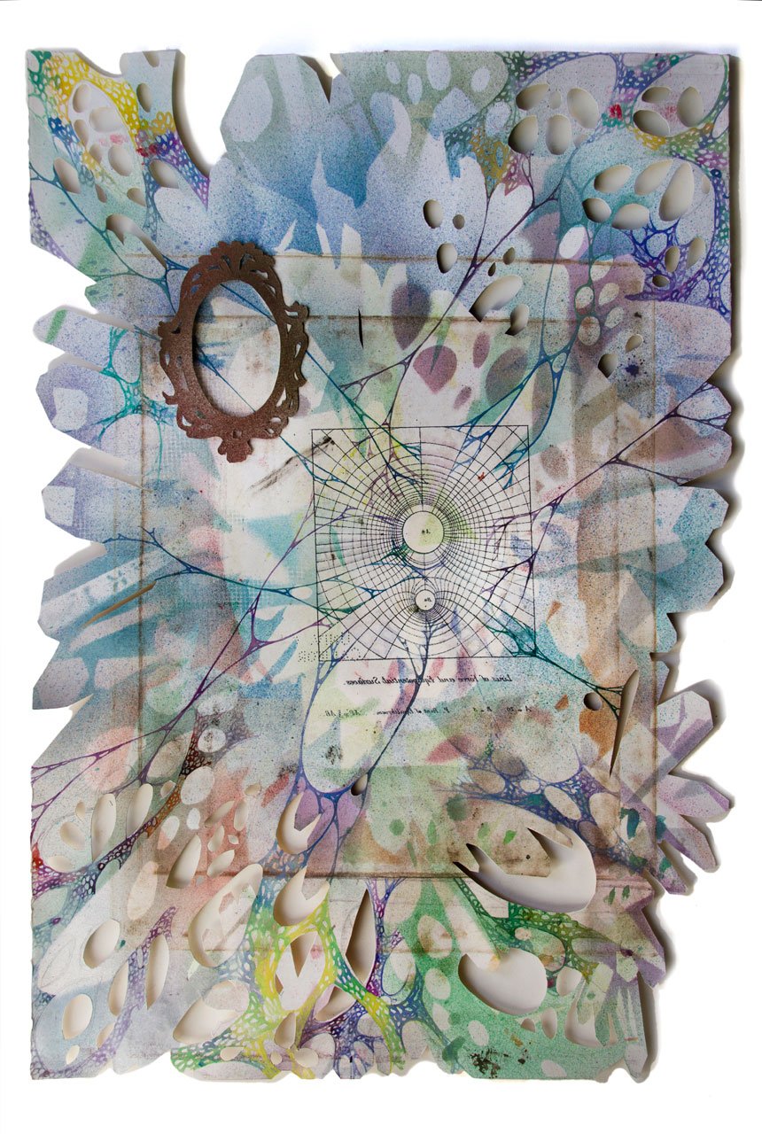 Utopie Elettriche, work on cut paper