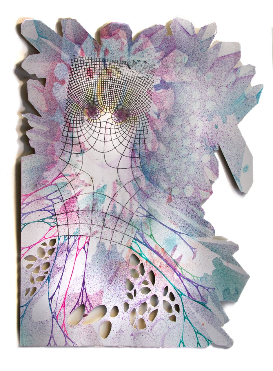 Utopie Elettriche, work on cut paper